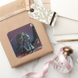 Pegatina Cuadrada Corazón gitano