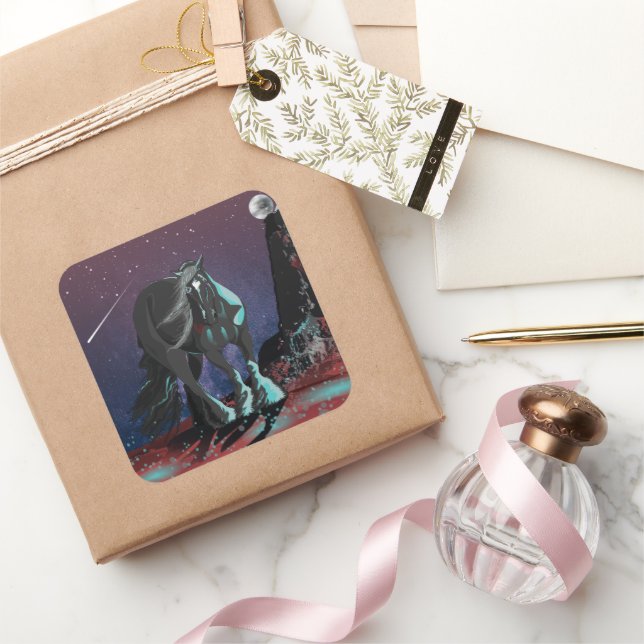 Pegatina Cuadrada Corazón gitano (Regalar)