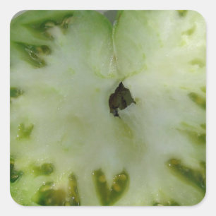 Pegatina Cuadrada Corazones de tomate