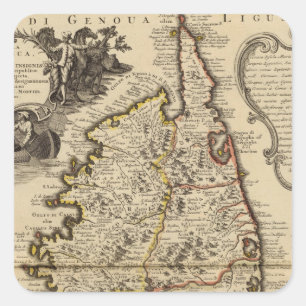 Pegatina Cuadrada Córcega