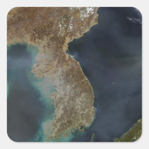 Pegatina Cuadrada Corea