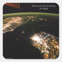 Corea del Norte y del Sur de noche, foto de NASA I