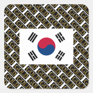 PEGATINA CUADRADA COREA DEL SUR
