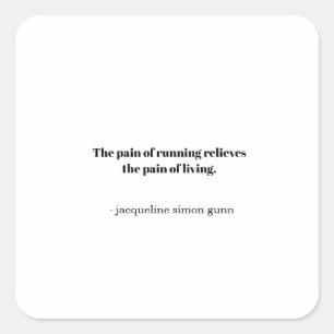 Pegatina Cuadrada Corredores de inspiración 
