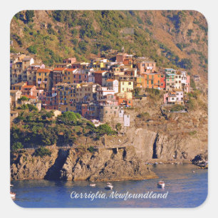 Pegatina Cuadrada Corriglia, Terranova