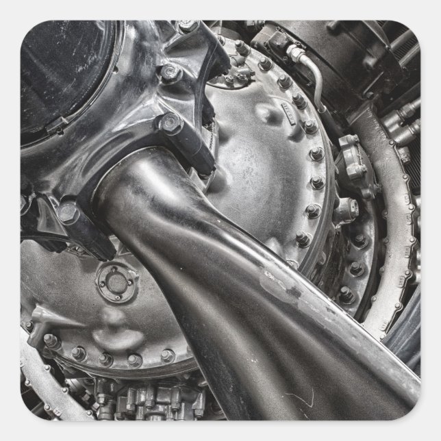 Pegatina Cuadrada Corsair (Anverso)