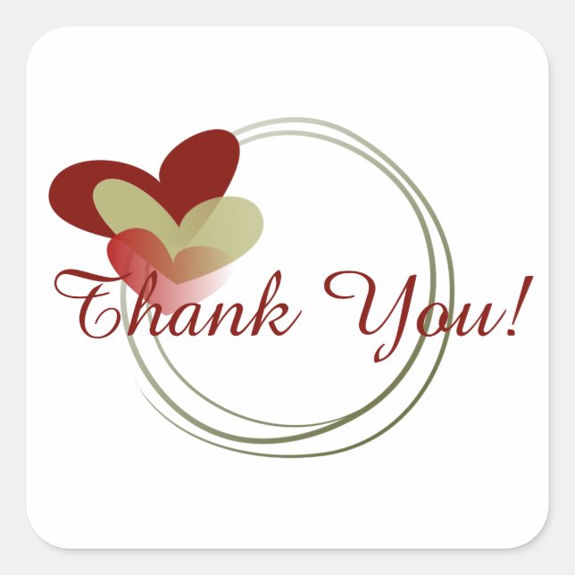 Pegatina Cuadrada Corta corona con corazón (Anverso)