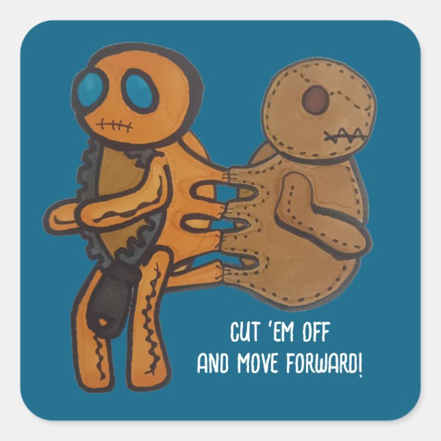 Pegatina Cuadrada Cortar (Anverso)