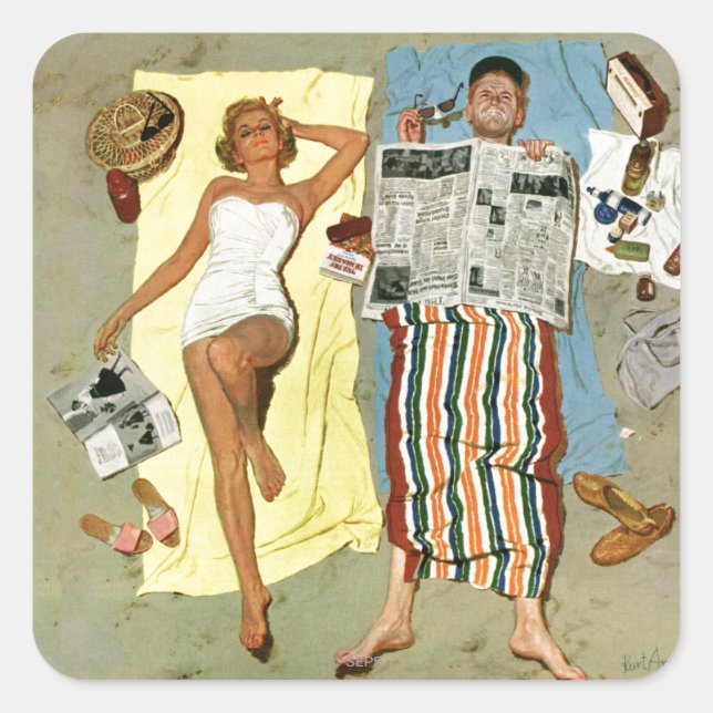 Pegatina Cuadrada ¿Cortina? (Anverso)