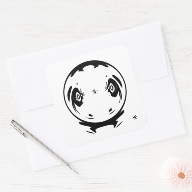 Pegatina Cuadrada Cosa rara de manga (Sobre)