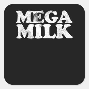 Pegatina Cuadrada Cosplay Lover   cosplay de Chica Anime Mega Milk A