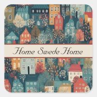 Cosy Hygge Village Nordic Folk Art, personalizado