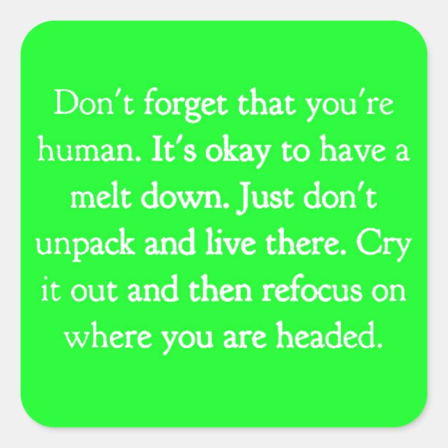 PEGATINA CUADRADA COTIZACIONES DE ALENTAMIENTO CONSEJO OPCIONES MOTI (Anverso)