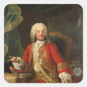 Pegatina Cuadrada Count Carl Anton von Harrach