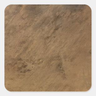 Pegatina Cuadrada Cráter de Tenoumer en Mauritania