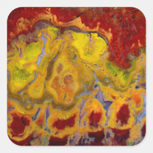 Pegatina Cuadrada Crayola Jasper Rojo