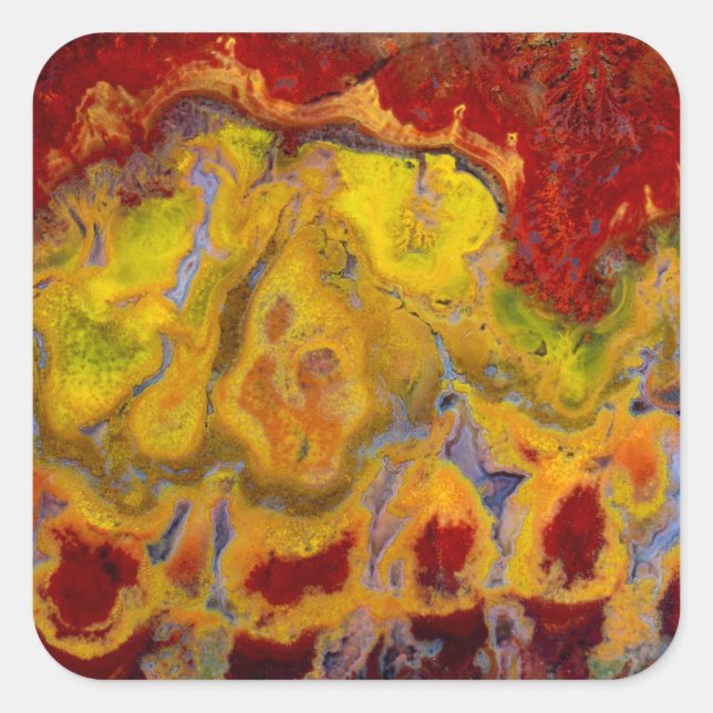 Pegatina Cuadrada Crayola Jasper Rojo (Anverso)