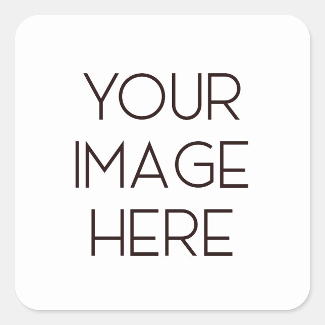 Pegatina Cuadrada Crea el tuyo (Anverso)