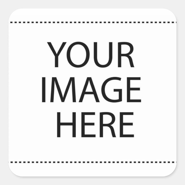 Pegatina Cuadrada Crea el tuyo propio! (Anverso)