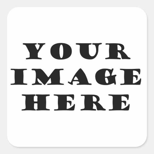 Pegatina Cuadrada Crea el tuyo propio (Anverso)