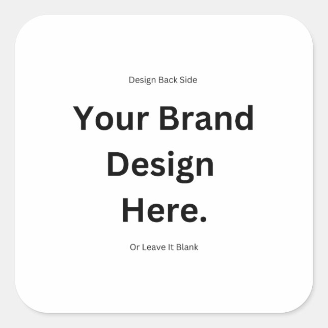 Pegatina Cuadrada Crea tu Propio Diseño e Imprime Sticker (Anverso)