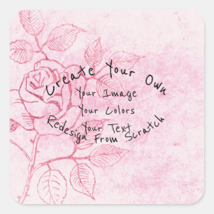 Pegatina Cuadrada Crea tu Propio Personalizado