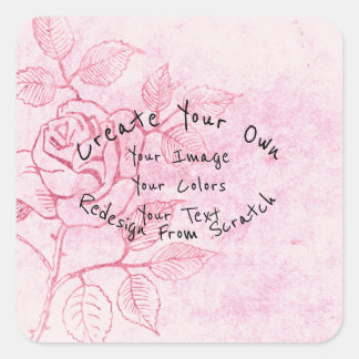 Pegatina Cuadrada Crea tu Propio Personalizado