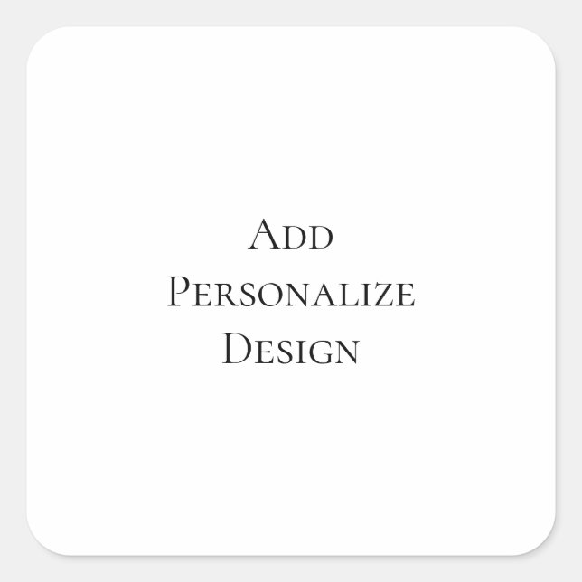 Pegatina Cuadrada Crea tu propio personalizado  (Anverso)