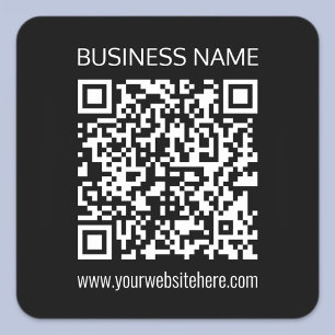 Pegatina Cuadrada Crea un código QR al instante con la URL del sitio