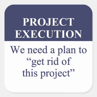 Pegatina Cuadrada Creación de un plan de ejecución de proyectos (3)