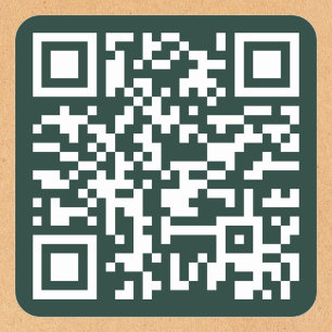 Pegatina Cuadrada Crear código QR de dirección URL de sitio web empr