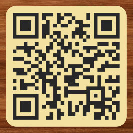 Pegatina Cuadrada Crear código QR de escaneo para sitio web personal