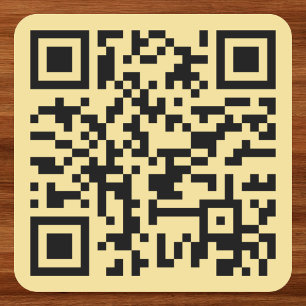 Pegatina Cuadrada Crear código QR de escaneo para sitio web personal