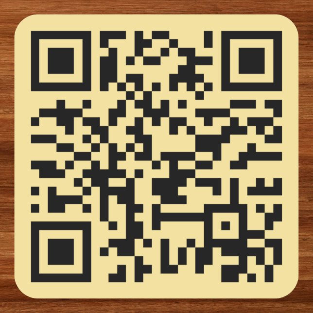 Pegatina Cuadrada Crear código QR de escaneo para sitio web personal (Create Custom Small Business Website QR Code Scan Square Sticker)