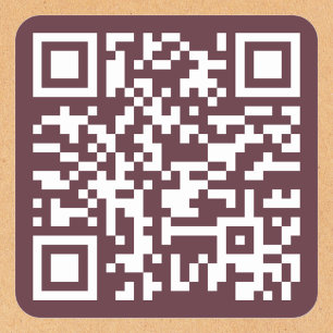 Pegatina Cuadrada Crear código QR de sitio web personalizado para pr
