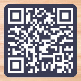 Pegatina Cuadrada Crear Código QR Personalizado Sitio Web Dueño de P
