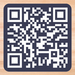 Pegatina Cuadrada Crear Código QR Personalizado Sitio Web Dueño de P
