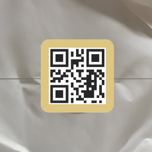 Pegatina Cuadrada Crear el código QR de su empresa Personalizado Gol
