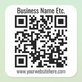 Pegatina Cuadrada CREAR INSTANTÁNEAMENTE código QR ESCANEABLE