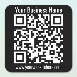 Pegatina Cuadrada CREAR INSTANTÁNEAMENTE código QR ESCANEABLE
