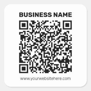 Pegatina Cuadrada Crear instantáneamente un código QR para cualquier