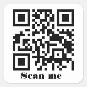 Pegatina Cuadrada Crear su propia dirección URL del sitio web de cód