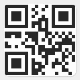 Pegatina Cuadrada Crear su propio código QR Personalizado