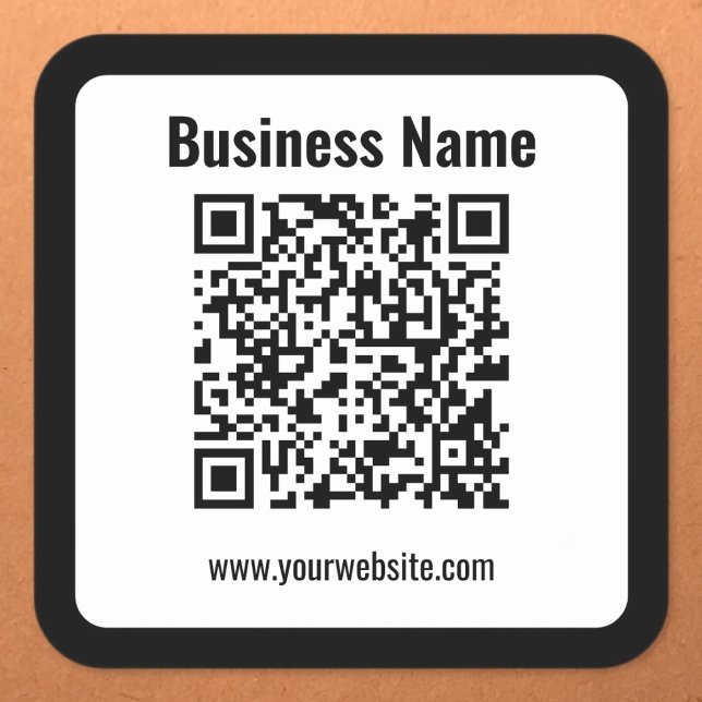 Pegatina Cuadrada Crear su propio código QR | Transperador (Subido por el creador)