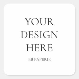 Pegatina Cuadrada Crear su propio personal