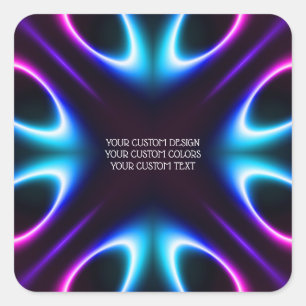 Pegatina Cuadrada Crear su propio personal