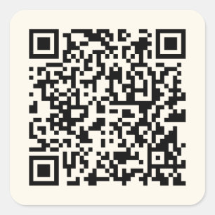 Pegatina Cuadrada Crear un código QR instantáneamente   Editable fue