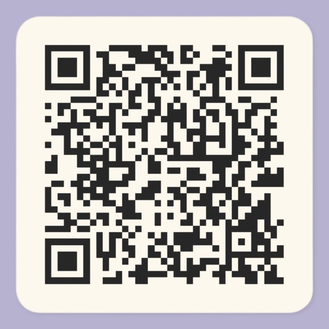 Pegatina Cuadrada Crear un código QR instantáneamente | Editable fue (Subido por el creador)