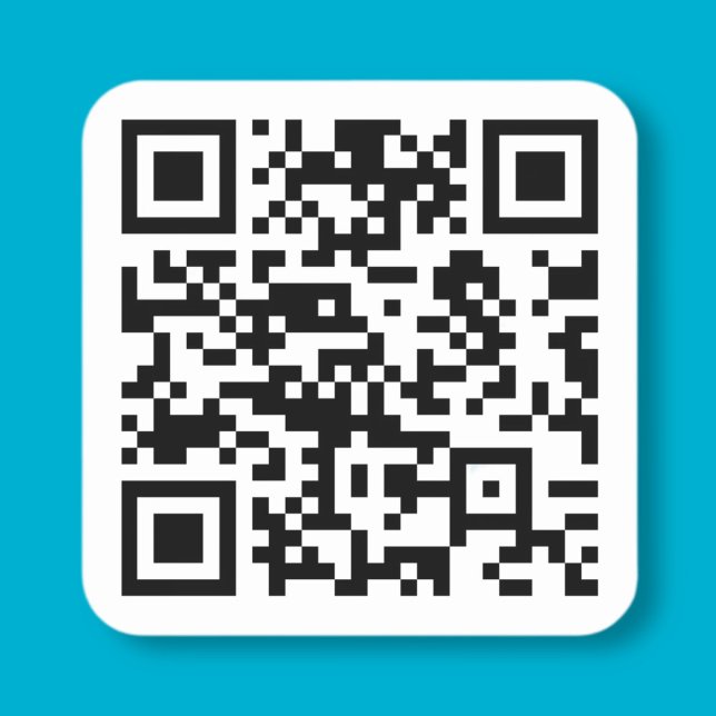 Pegatina Cuadrada Crear un código QR instantáneamente (introduciendo (Subido por el creador)