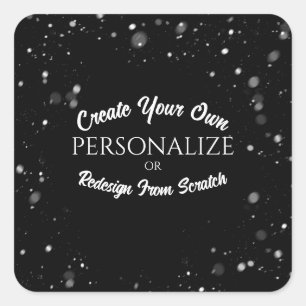 Pegatina Cuadrada Crear un Personalizado personalizado
